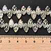 Electroplate Glass Beads Strands X-EGLA-B004-02A-FR01-4
