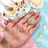 40Pcs 10 Styles Alloy Enamel Pendants ENAM-CJ0002-40-4
