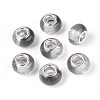 Transparent Resin Rondelle European Beads RESI-N044-02B-1