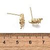 Brass with Cubic Zirconia Stud Earring Finding KK-Q048-14G-3