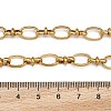 Ion Plating(IP) 304 Stainless Steel Bowknot & Oval Link Chain Bracelet for Women BJEW-G669-18G-4