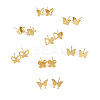 8 Pairs 8 Styles PVD Vacuum Plating 304 Stainless Steel Stud Earrings for Women EJEW-TA0001-45-2