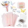 Wrinkled Wavy Polyester Flower Bouquets Wrapping Packaging FIND-TA0010-72A-1