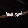 Stainless Steel Small Animal Stud Earrings for Women PW-WG5B49B-18-1