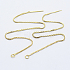 Brass Stud Earring Findings KK-K220-01A-G-1