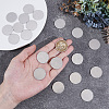 30Pcs Aluminium Alloy Blank Flat Round Sheet DIY-BC0014-47-3