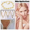 8Pcs 8 Styles Brass Micro Pave Cubic Zirconia Screw Carabiner Lock Charms KK-GA0002-01-5
