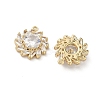 Brass Micro Pave Cubic Zirconia Pendants KK-L260-20G-2