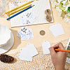 120Pcs 6 Styles Thanksgiving Day Word Best Wishes Bowknot Printed Paper Thank You Gift Tags AJEW-SP0003-63B-3