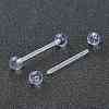 Acrylic Tongue Rings X1-AJEW-P084-07B-2