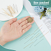 120Pcs 2 Colors Brass Flat Head Pins FIND-BC0019-23-3