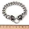 304 Stainless Steel Cuban Link Chains Bracelets for Unisex BJEW-A092-06A-P-5
