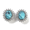 Synthetic Turquoise Sew on Rhinestone KK-P283-02B-P-1