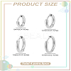 8Pcs 4 Styles 304 Stainless Steel Hoop Earrings for Women EJEW-LP0001-34P-2