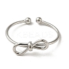 Brass Cuff Rings for Women RJEW-D026-03P-2