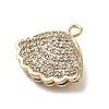 Brass Cubic Zirconia Pendents KK-M275-31G-2