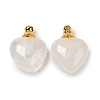 Natural Quartz Crystal Perfume Bottle Pendants G-Z039-03G-01-1