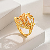 Fashionable European and American Style Wheat Lucky Cuff Ring SK2637-2-1