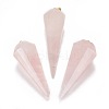 Natural Rose Quartz Pointed Pendants G-K295-F09-G-1