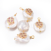 Natural Cultured Freshwater Pearl Pendants PEAR-E013-24A-2