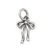 925 Sterling Silver Bowknot Charms with Jump Rings LS-STER-M021-01AS-02-1