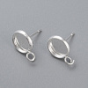 304 Stainless Steel Stud Earring Settings STAS-H380-A-13S-1