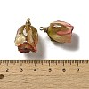 Preserved Rose with Golden Alloy Pendants LS-FIND-M010-01A-3