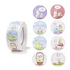 8 Patterns Easter Theme Self Adhesive Paper Sticker Rolls DIY-C060-03K-1