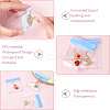 Rectangle Transparent ABS Plastic Jewelry Storage Boxes with Lid and PVC Bags CON-WH20001-17D-5