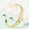 Hollow Out 304 Stainless Steel Cuff Bangles for Women BJEW-Z097-04G-2