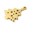 5Pcs Christmas 201 Stainless Steel Pendants LS-STAS-Z068-01G-01-2