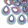 Ion Plating(IP) 304 Stainless Steel Filigree Pendants STAS-S108-68-1