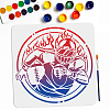 1Pc PET Hollow Out Drawing Painting Stencils DIY-MA0003-36A-1