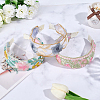 3Pcs 3 Colors Polyester Hair Bands MRMJ-CY0001-02-4