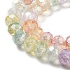 Transparent Crackle Glass Beads Strands CCG-L050-01A-09-2