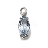 Horse Eye Brass with Glass Charms KK-G525-04P-02-1