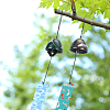 2Pcs 2 Style Japanese Cast Iron Bell Wind Chimes HJEW-BC0001-47B-6