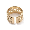 Ion Plating(IP) 304 Stainless Steel Cuff Rings RJEW-G285-79G-3