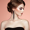4 Pairs 4 Colors Faux Suede Tassel Earrings EJEW-FI0003-10-5