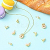 10Pcs 5 Styles Rack Plating Brass Enamel Charms KK-CJ0002-97-6