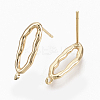Brass Stud Earring Findings KK-S354-233-NF-1