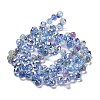 Electroplate Glass Beads Strands EGLA-D030-17B-2