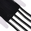 20M Polyester Elastic Flower Edged Ribbon Lace Trim OCOR-GF0005-53A-1