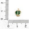 Rack Plating Brass with Cubic Zirconia Pendants KK-Q018-08G-3