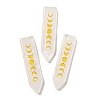 Natural Quartz Crystal Moon Phase Pendants G-C145-01D-1