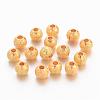 Brass Textured Beads EC247-NFG-1