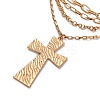 Alloy Multi Layered Necklaces for Women NJEW-U013-04G-3
