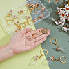 16Pcs Glass Bottle Keychains KEYC-NB00035-3