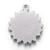 Tarnish Resistant 304 Stainless Steel Pendants STAS-P218-04-2