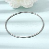2MM 304 Stainless Steel Bangles for Women SA-CBA37BC-23B-P-2
